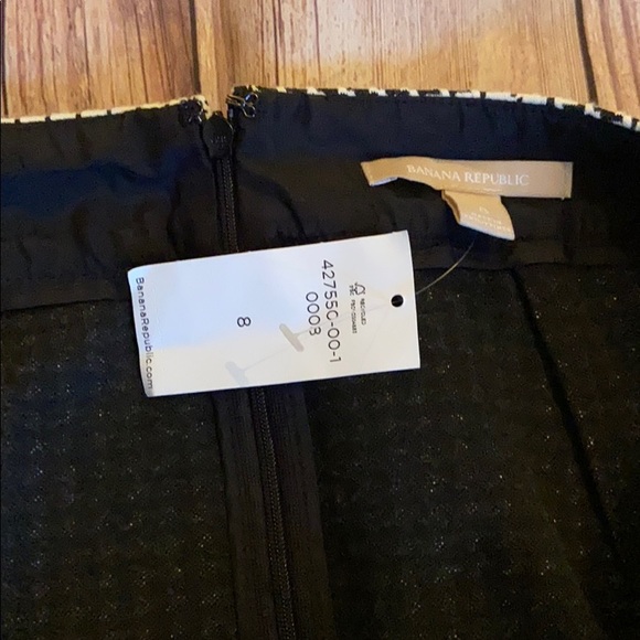 Banana Republic Houndstooth Skirt Sz 8 - Picture 4 of 7
